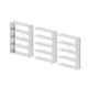 Godrej Altius Lite 1000x500x1900mm Steel Light Grey Storage Rack with 5 Layers (Pack of 3)