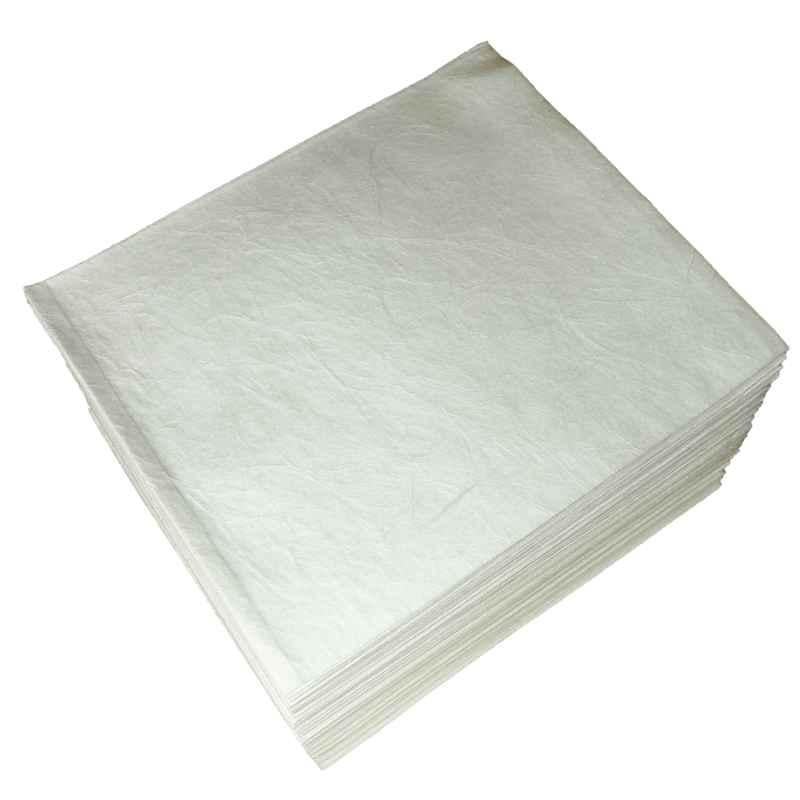 BNR Sorb 34 Gallon Non Woven White Sorbents Oil Heavy Pad, MWP100H (Pack of 100)