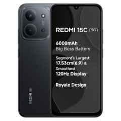 Redmi 15C 6.9 inch 6000mAh 4GB RAM/128GB Storage Midnight Black Smartphone