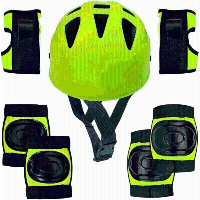 STYRKR Plastic & EVA Foam Green Protective Set for Cycling Skateboard Skating Scooter Age 3 to 7 Year (Small) Skating KitKIT-827
