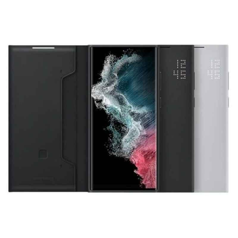 Samsung S22 Ultra Gray LED View Cover Case, EF-NS908