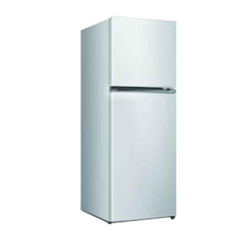 Midea 330L White Double Door Refrigerator, HD333FWENW