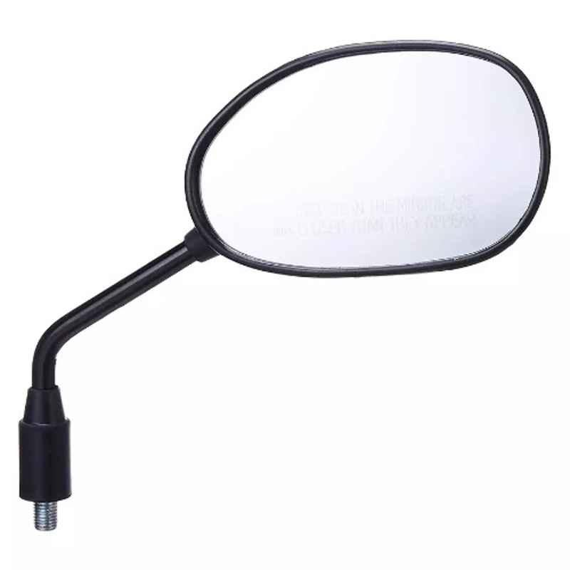 Uno Minda Rv-5006R Rear View Mirror Shatterproof Glass For Hero Splendor Plus (Black)