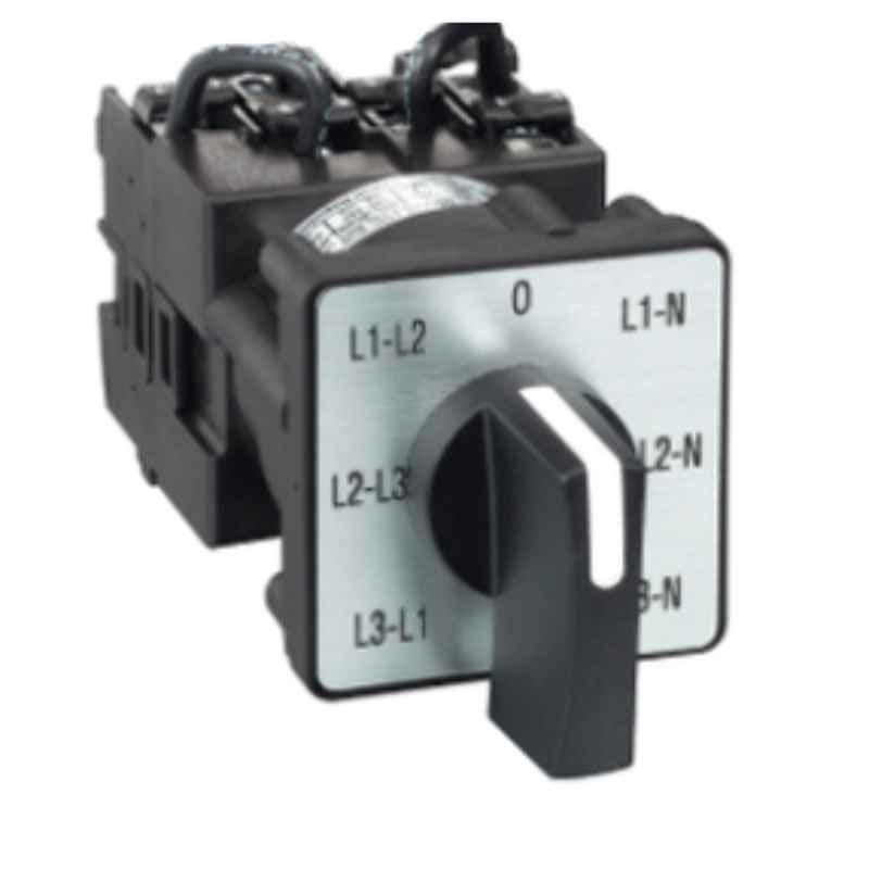 Schneider 12A Screw Mounting Cam Voltmeter Switch, K1F027MLH