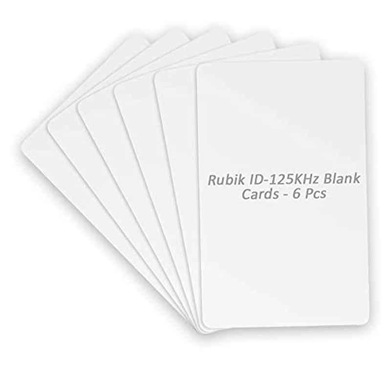 Rubik 125Khz RFID Key Cards (Pack of 6)