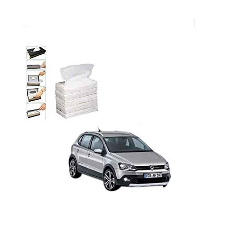 Kozdiko 100 Pulls Dispenser Box Refiller Tissue Paper with 200 Sheets for Volkswagen Polo Cross (Pack of 5)