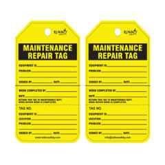 Lukko Safety Maintenance Repair Tag with Serial Number Option, LS-T59