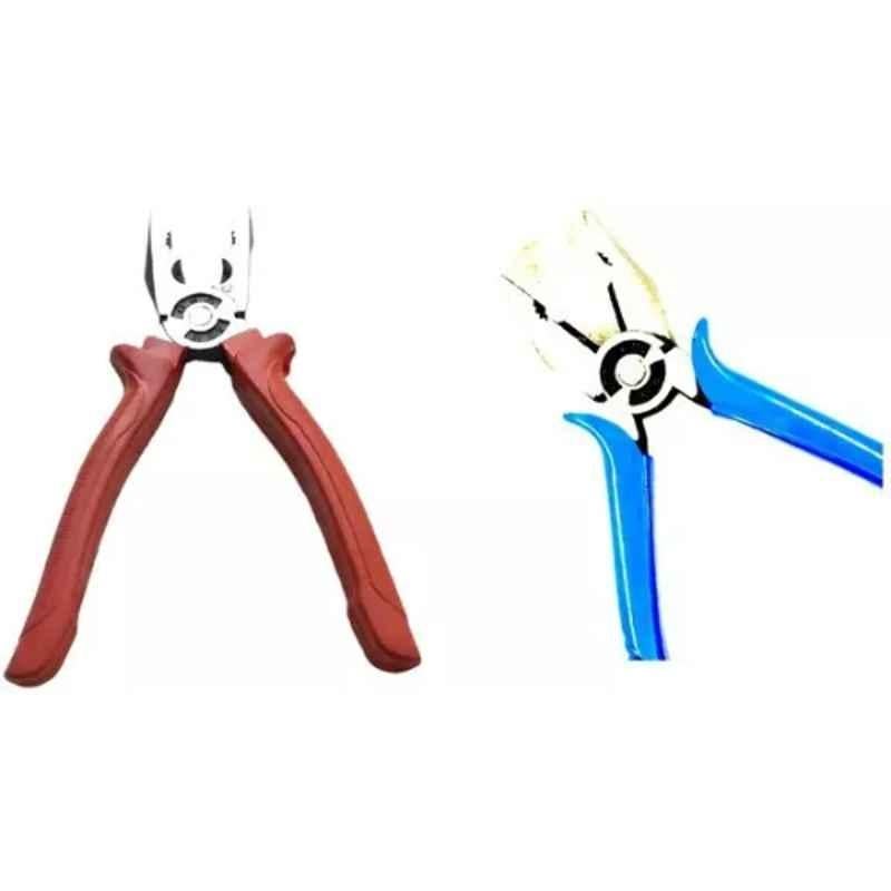 Sky Blue 2 Pcs 7.8 inch Lineman Plier Combo, SBE_PLIER_COMBO_MOD_01130
