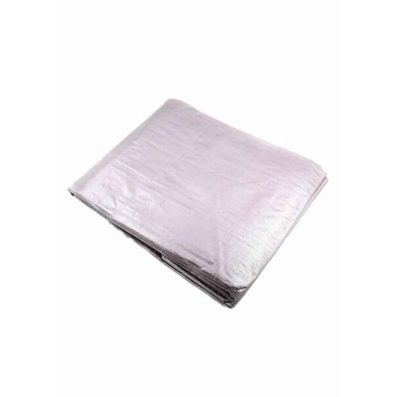 Hifazat 5.4x5.4m Silver Polyethylene Waterproof Tarpaulin Sheet, SH-TARP-OS1818140