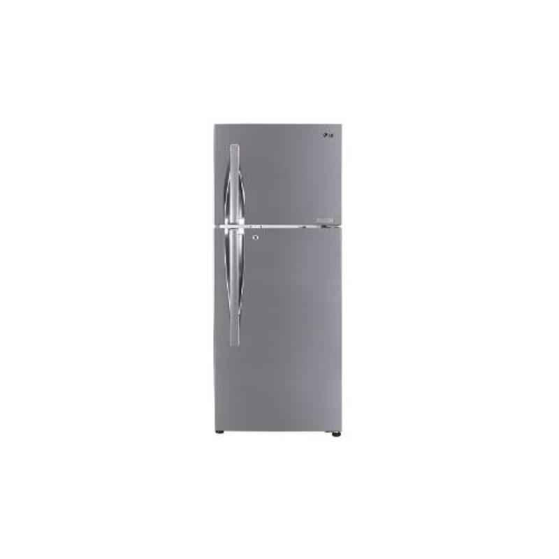 LG 260L 3 Star Shiny Steel Frost Free Smart Inverter Refrigerator, GL-T292RPZY