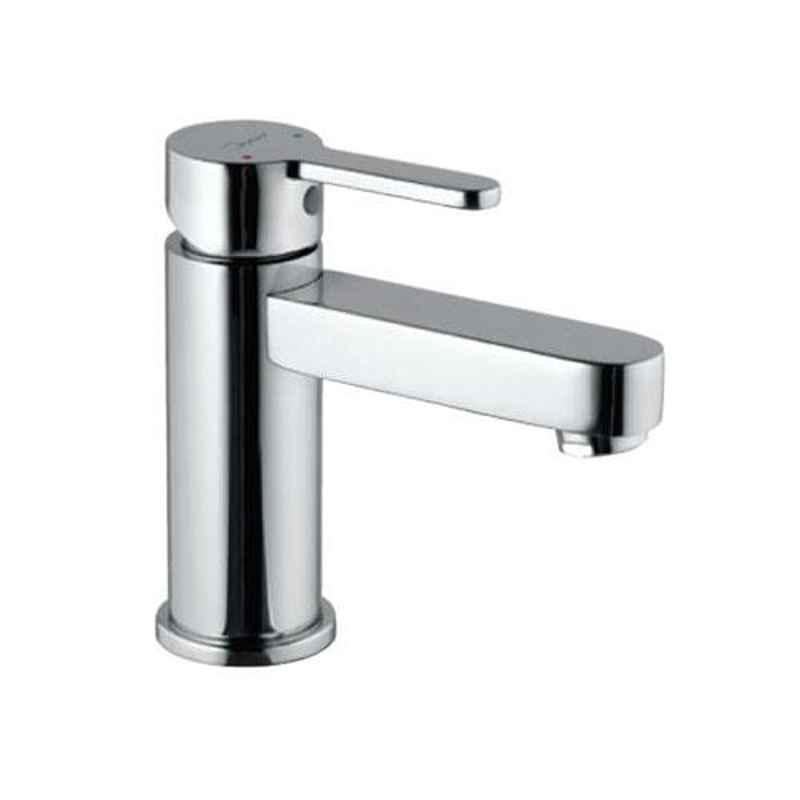 Jaquar Fusion White Matt 450mm Lever Extended Basin Mixer without Popup Waste System, FUS-WHM-29023B