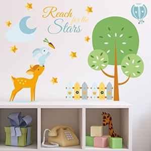 Asian Paints AS01M Wall Ons 76.2x30.48cm Vinyl Reach for The Stars Self Adhesive Wall Sticker, HPCA13563