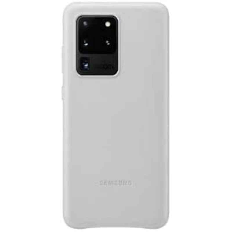 Samsung Leather Silver Cover for S20 Ultra, EF-VG988LSEGWW