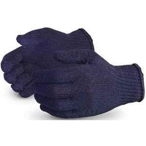 RK 80 g Blue Cotton Knitted Hand Gloves (Pack of 50)