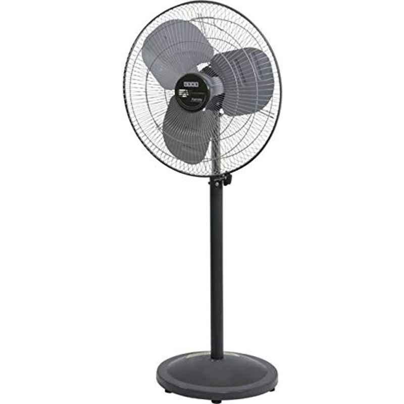 Usha Farratta 160W 1280pm 3 Blade Grey Pedestal Fan with 2 Years Warranty, Sweep: 500 mm