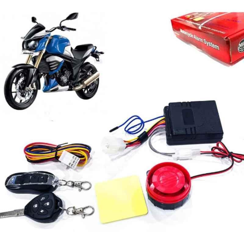 Auto Pearl 12V Black Two-Way Anti Theft Motorcycle Alarm Kit with 2 Pcs Remote for MOJO XT 300