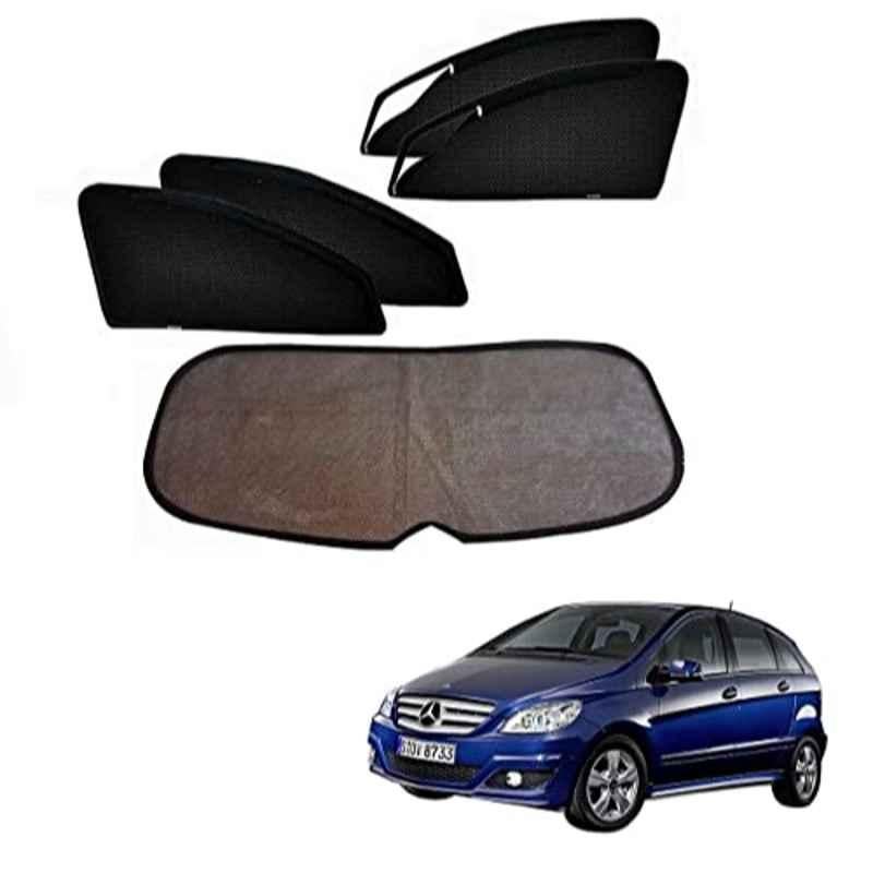 Kozdiko 5 Pcs Mesh Black Magnetic Zipper Window & Rear Car Sun Shades Set for Mercedes Benz B-Class Electric
