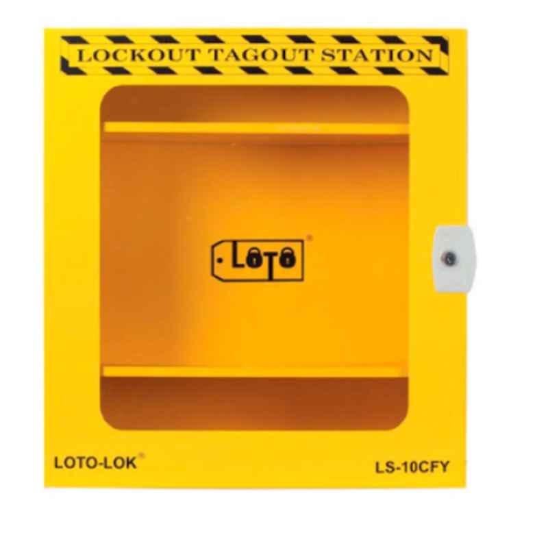 LOTO-LOK 600x550x250mm Steel Yellow Lockout Station, LS-10CFY