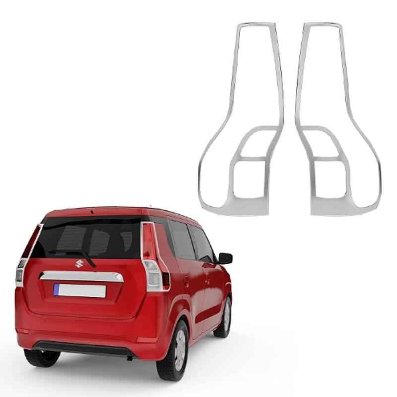 Galio GFXM-038 2 Pcs Chrome Finish Tail Lamp Garnish Set for Maruti Suzuki Wagon-R 2019
