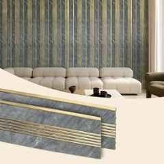 Plantex 56 Sqft 1x8ft 3D Charcoal Wall Panel for Interior Décor, WD-2209 (Pack of 7)
