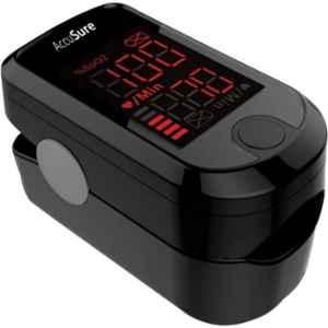 Accusure Black & White Fingertip Pulse Oximeter