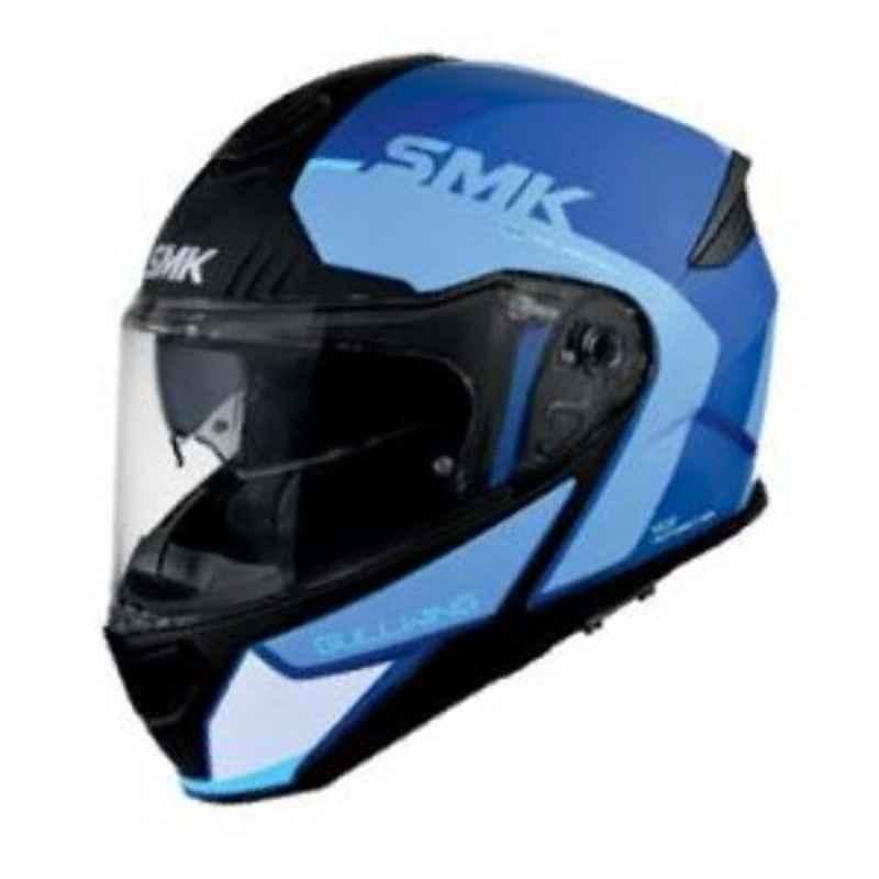 SMK Gullwing Kresto Multicolour Full Face Motorbike Helmet, MA551, Size: Large