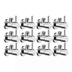 Fastgear Turbo Stainless Steel Silver Chrome Finish Angle Valve, FG036 (Pack of 12)
