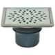 Aquieen Florin 15.24x15.24x8.89cm Stainless Steel Silver Matt Finish Floor Water Drain Grating with Cockroach Trap