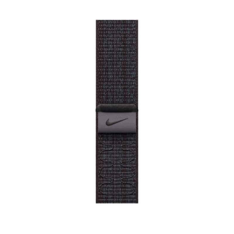 Apple MUJX3ZE/A 45mm Black & Blue Woven Nylon Nike Sport Loop