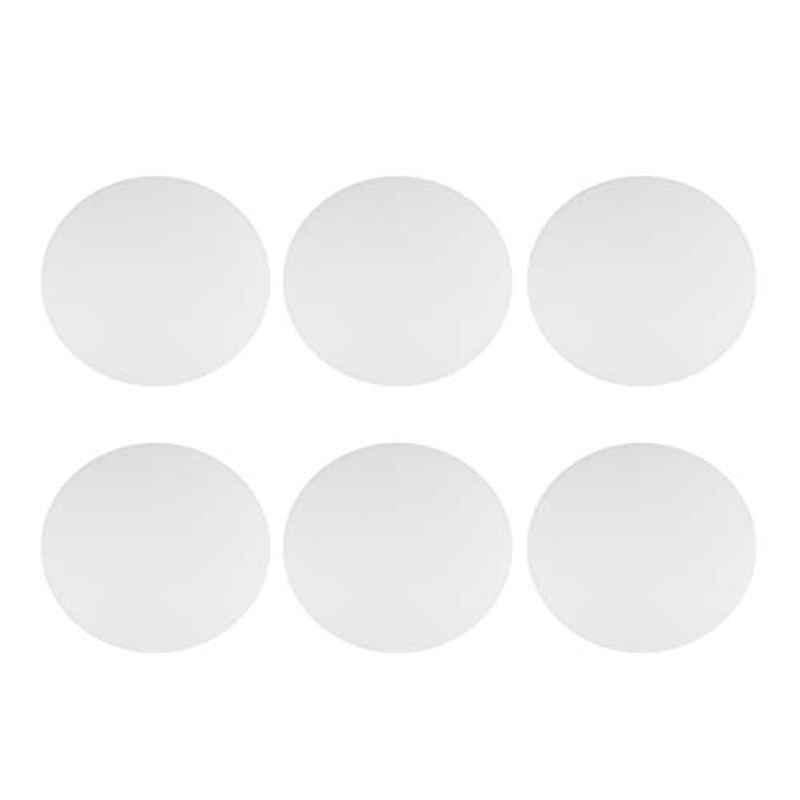 6 Pcs 30x30cm White Round Canvas Art Board Set