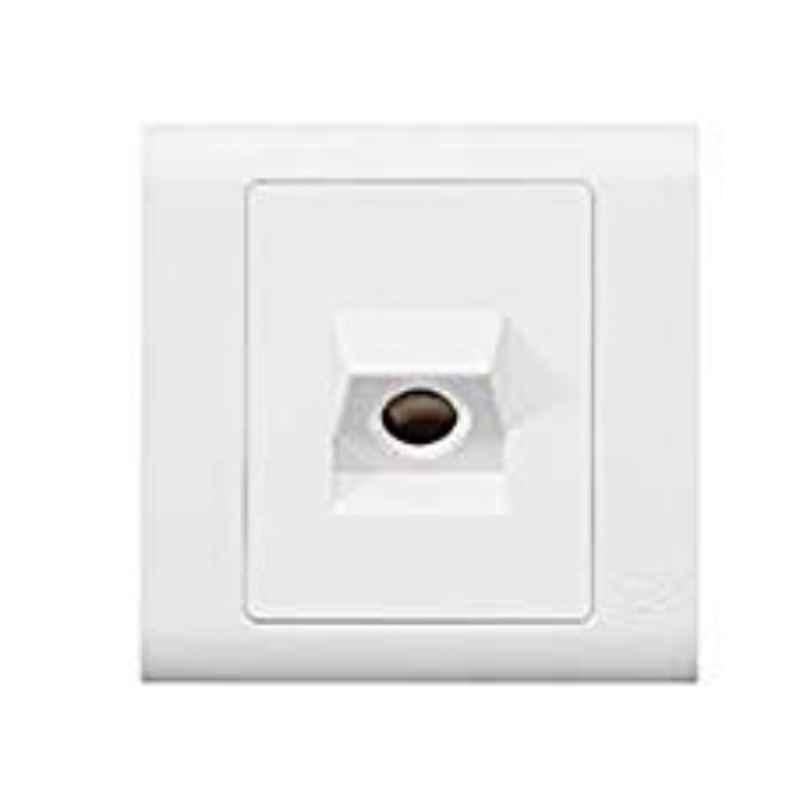 MK Electric 25A 1 Gang Front Flex Outlet Plate, MV1080WHI