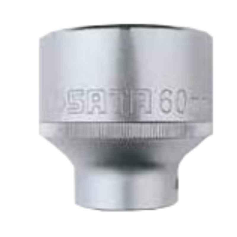 Sata GL16408 27mm 3/4 inch Drive 6 Point CrV Steel Metric Standard Length Socket