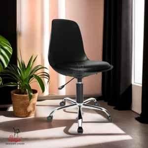 Rose Robin Leatherette Pearl White Medium Back Visitor Chair
