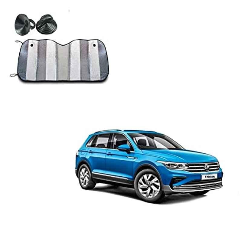 Kozdiko Aluminium Foil Front/Rear Windshield Foldable Car Sunshade for Volkswagen Tiguan, Curtain_90