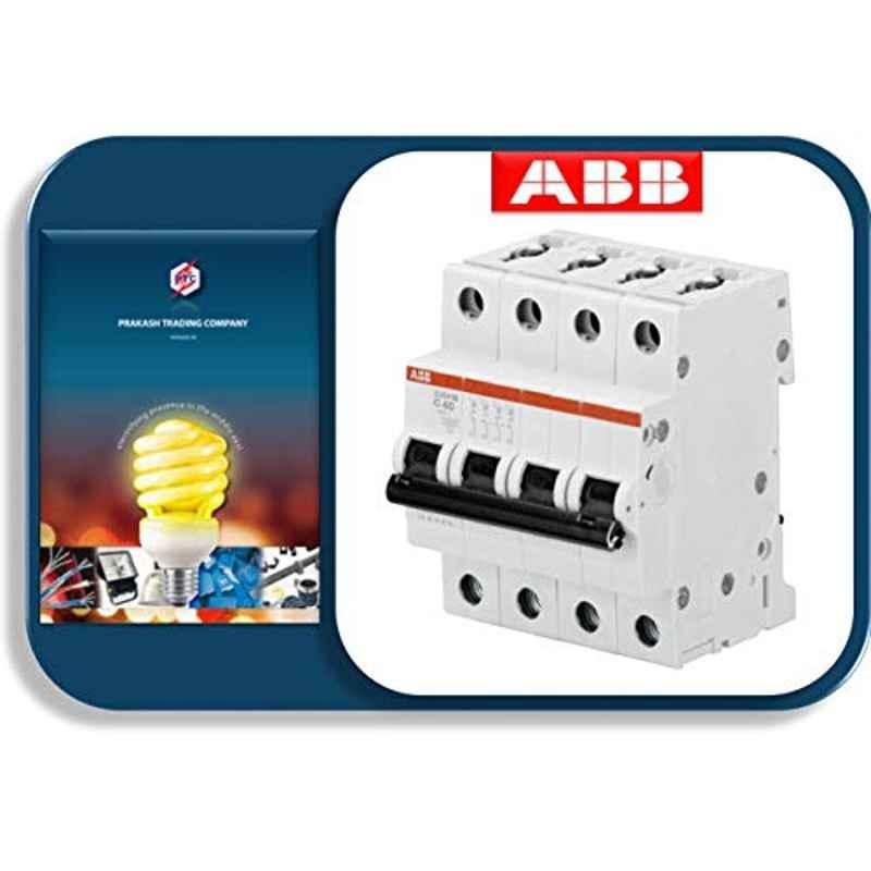 ABB S204M-C6 6A 10kA 4 Pole Miniature Circuit Breaker, 2CDS274001R0064