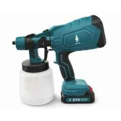 Spear 21V 800ml Plastic Cordless Paint Sprayer Gun with Battery & Charger for Walls, Doors, Furniture & Fence Painting