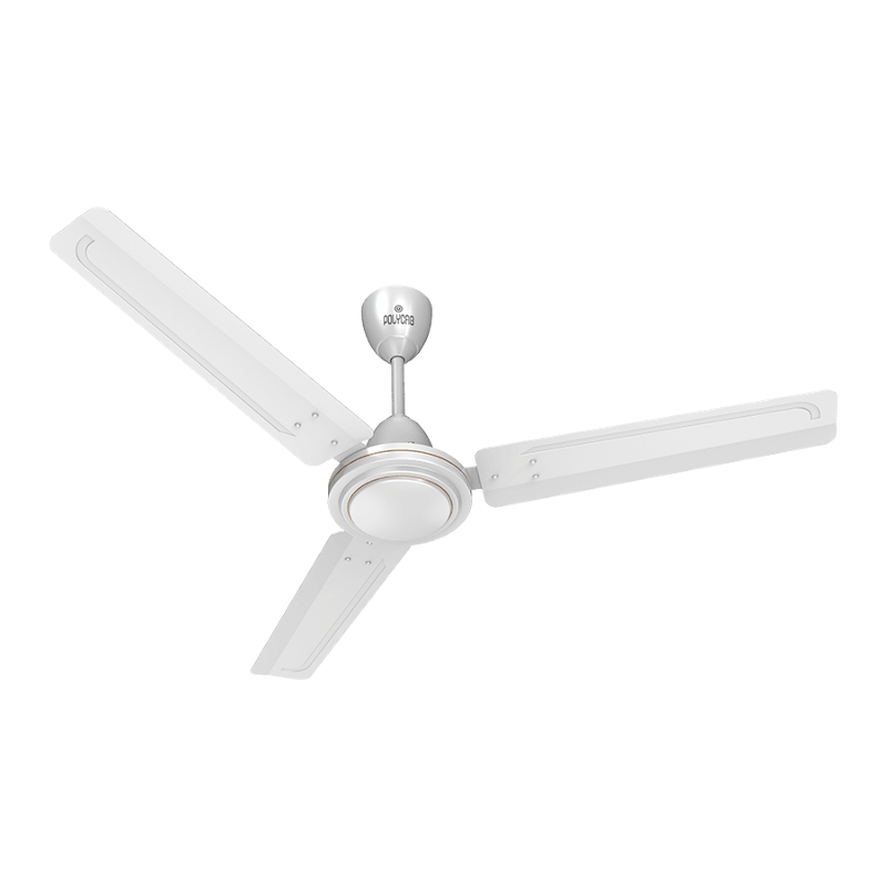 Polycab Zoomer 75W 400rpm White Ceiling Fan, Sweep: 1200 mm