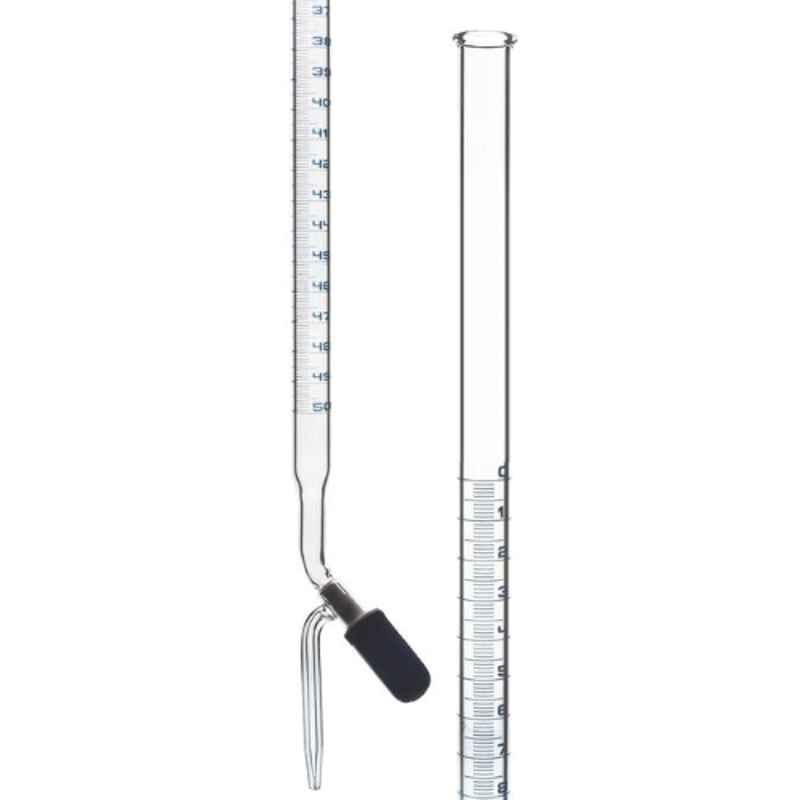 ABGIL 100ml Borosilicate Glass Burette with Single Bore Rota Flow Teflon Key, ABG940