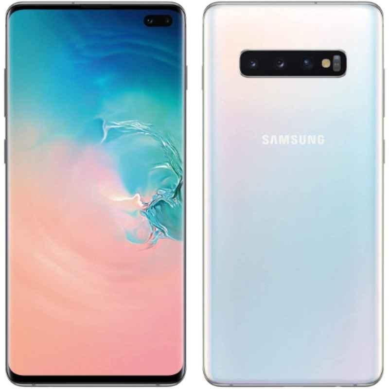 Samsung Galaxy S10 Plus 6.4 inch 8GB/128GB 4100mAh White LTE Smartphone, SMG975