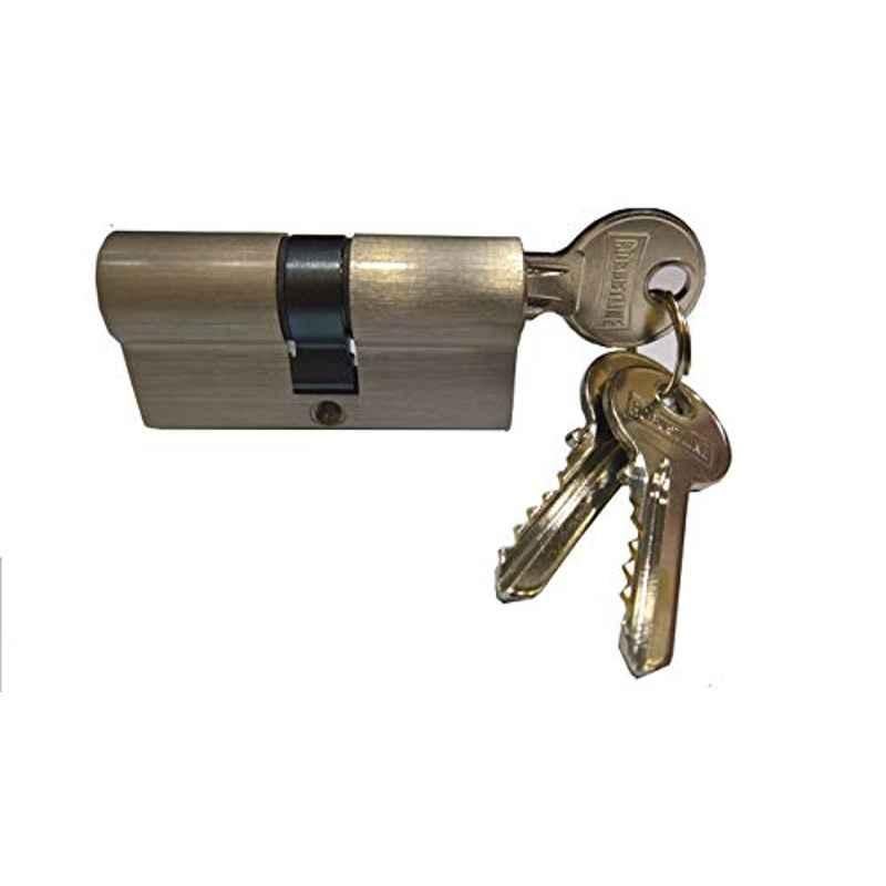 Robustline Door Lock Cylinder Brass Satin Finish 70 mm