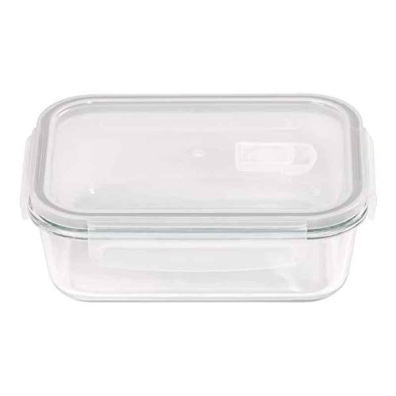 Tala 990ml Borosilicate Glass Clear Rectangular Storage Container with Vented Lid, 10A11244