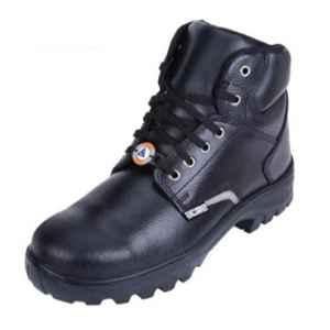 Acme Rocky Ultra Leather High Ankle Composite Toe Black Safety Shoes, Size: 6