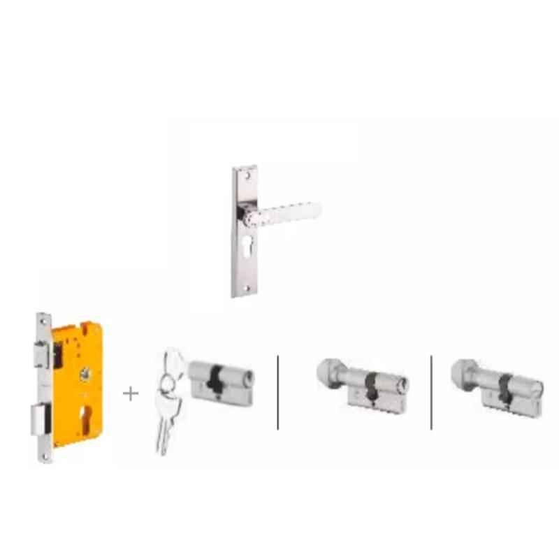 Dorset Deolo HL DEO 8 inch Stainless Steel Lock Set with Coin & 70mm Knob Cylinder (Pack of 3)
