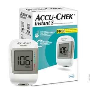 Accu-Chek Instant S Glucometer with 10 Test Strips