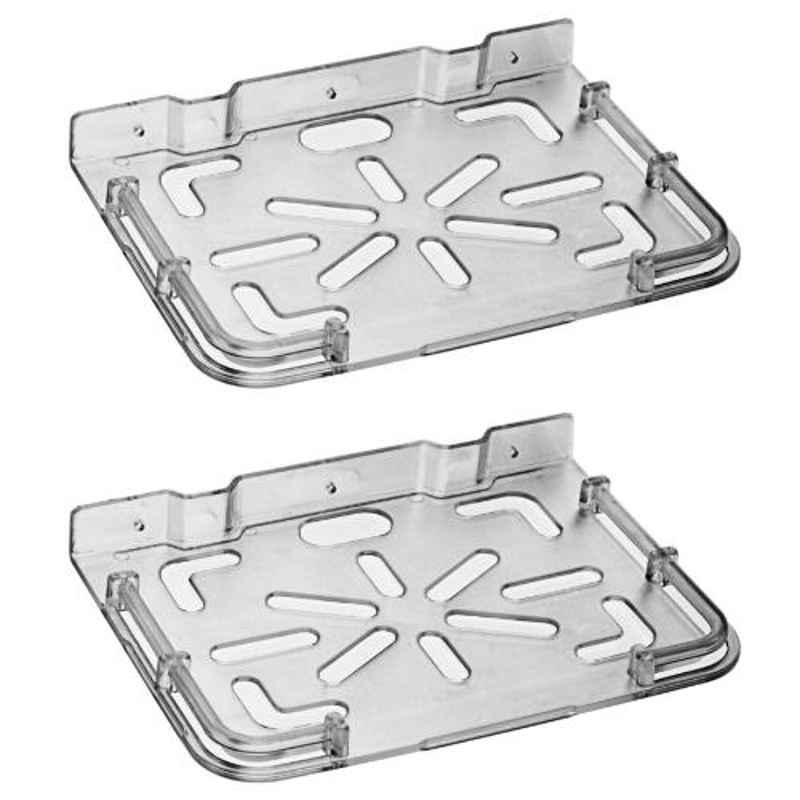 Drizzle Plastic Black Top Box Shelves, ASETBOXSHELFBLACK