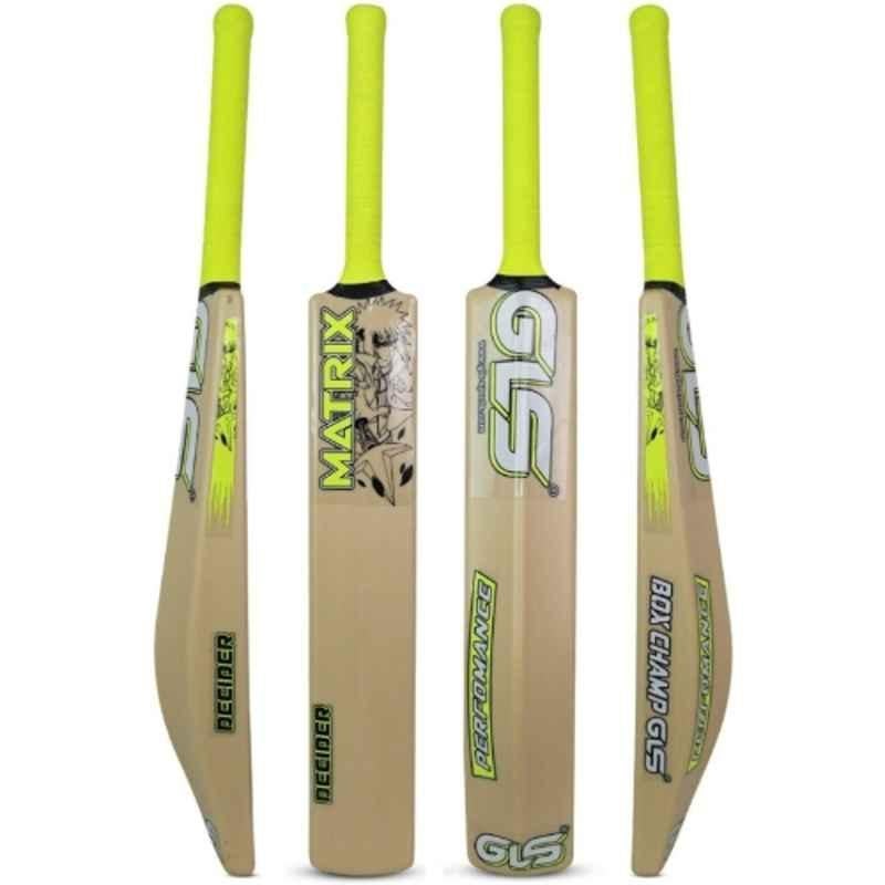 GLS Matrix 800-850g PVC Full Size Grey & Frocent Green Full Size Cricket Bat for Age 15+ Years