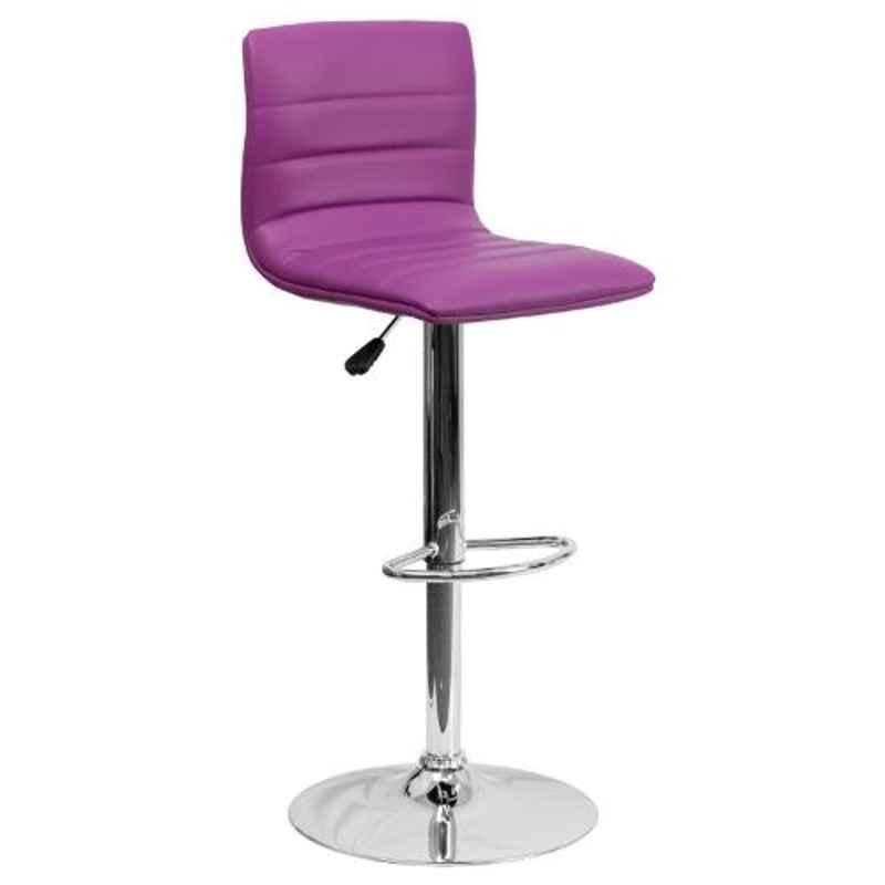 Steelcraft KBSTP12 Purple Leatherette Upholstery Seat Bar Stool