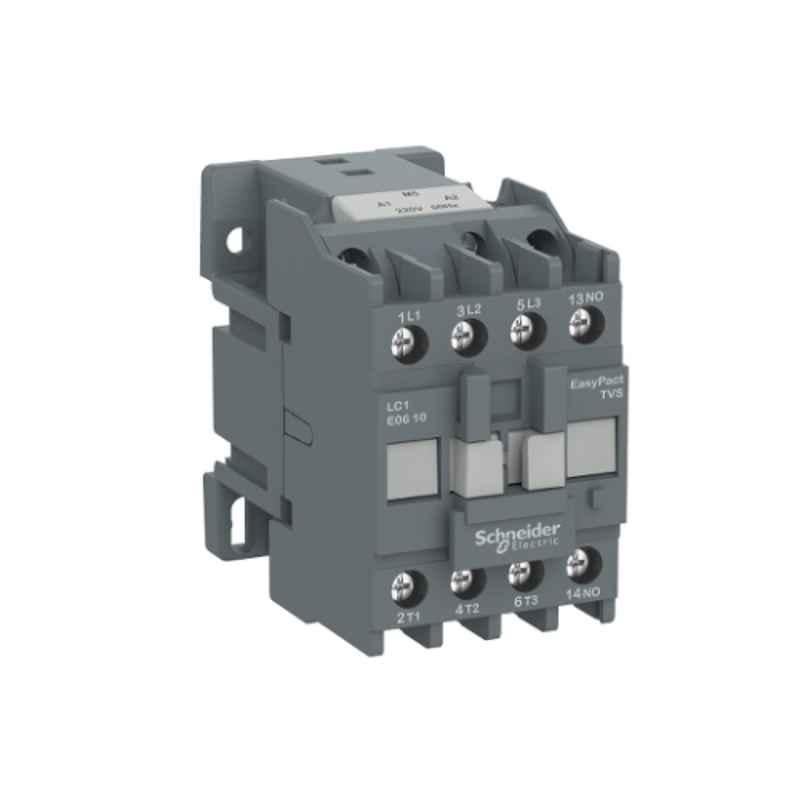 Schneider EasyPact TVS 3 Pole 3NO+1NO AC3 6A 24 VAC Coil Contactor, LC1E0610B5