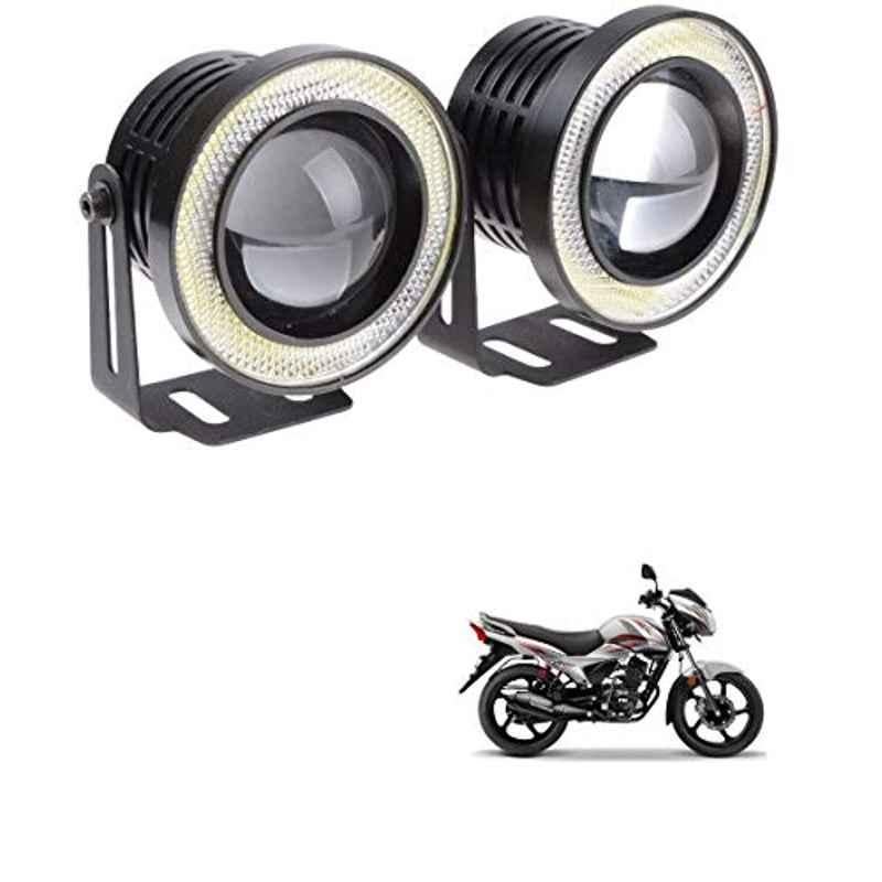 Kozdiko 2 Pcs 15W 3.5 inch High Power White LED Projector COB Fog Light Set with White Angel Eye Ring for TVS Untitled-1 Victor, koz_88308
