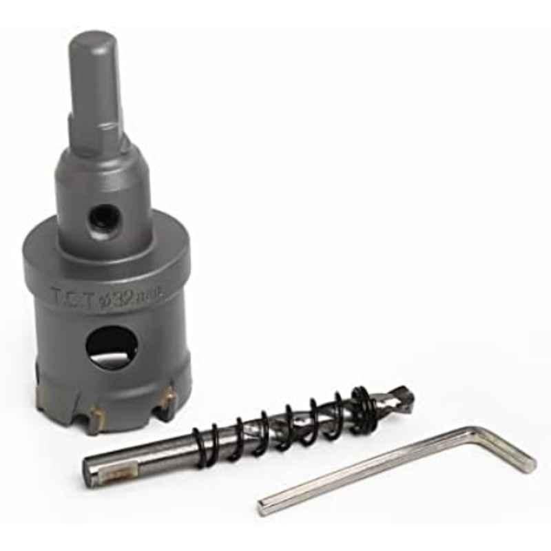 VTOOLS 32mm Tungsten Carbide TCT Hole Saw Cutter with Pilot Drill Bit & Allen Wrench, VT3119